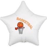 Balónek basketbalový koš hvězda 42 cm