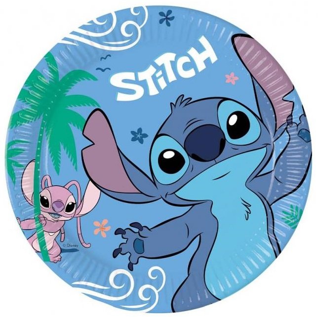 Stitch talíře papírové 23 cm 8 ks