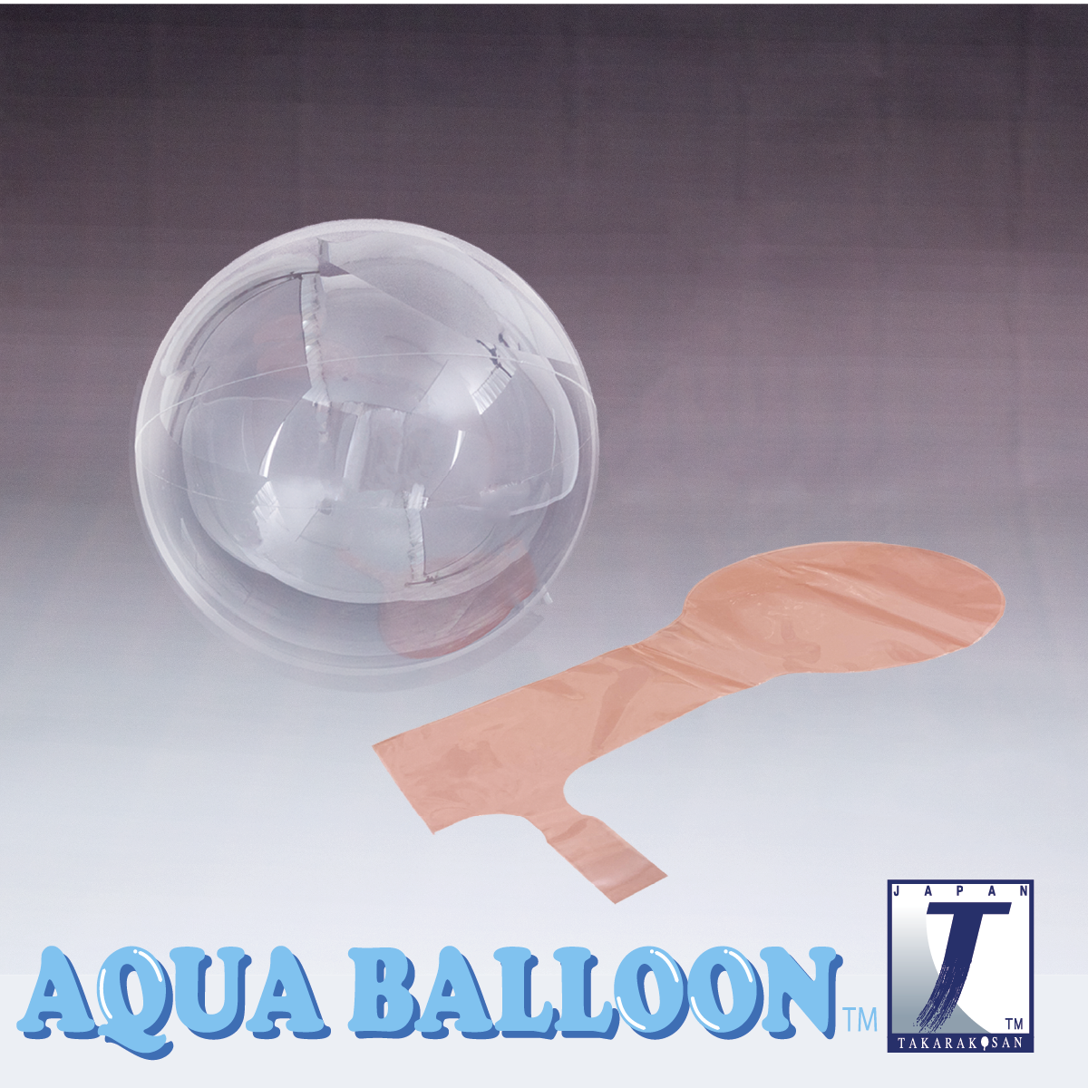 Průhledný balónek Aqua balloon 17,5 cm 